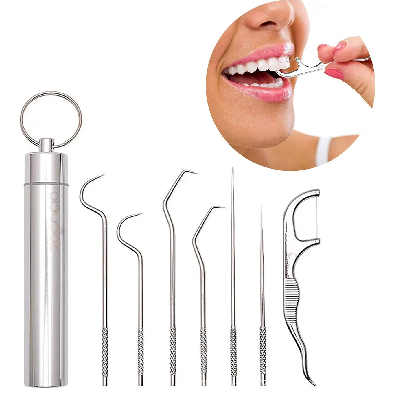 Kit De Limpieza Dental Portatil Con Pali
